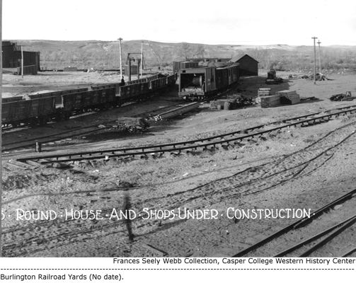 Burlington Railroad yard (undated)