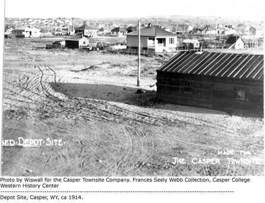 The Casper townsite in 1914 